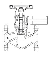 AW 33474 Quick-closing Valve, springloaded, straight pattern, electrical operation