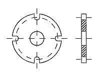 AW 595 Flange with Pipe Connection Marpol DIN 86282