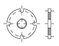 AW 596 Flange with BSP-female thread Marpol DIN 86282
