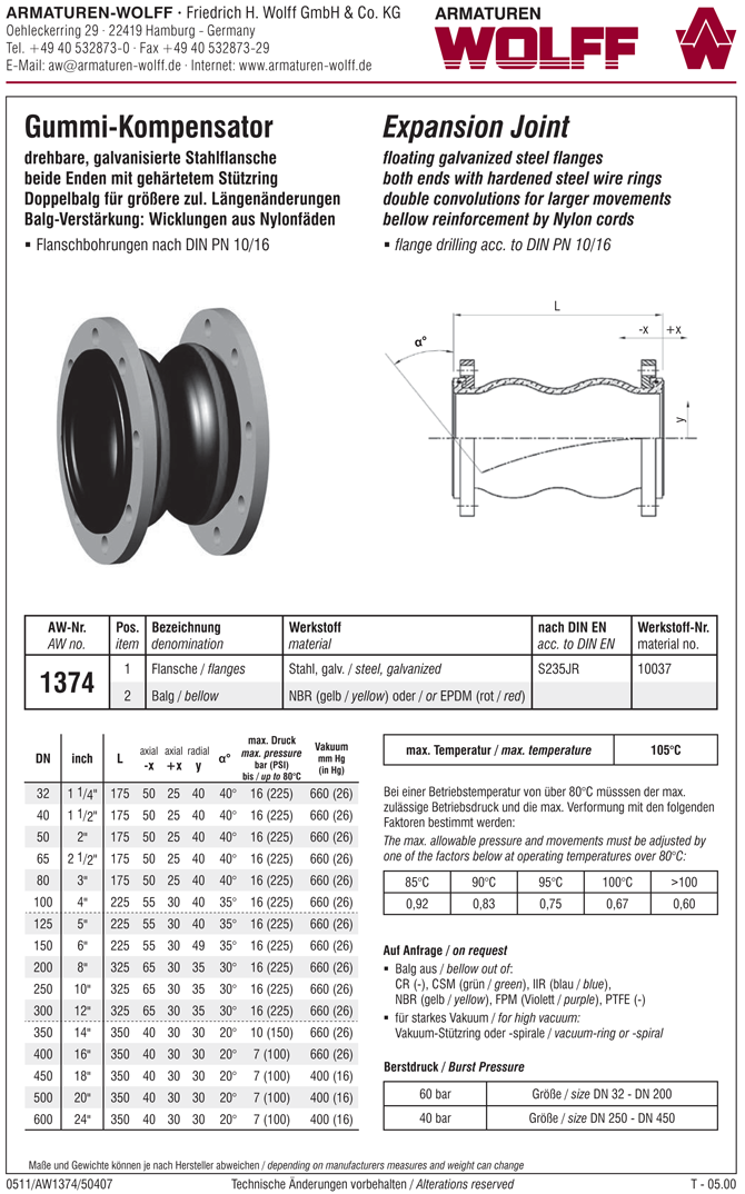 AW 1374 Expansion Joint
